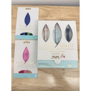 We R Memory Keepers Foil Quill, Foil Sheets Bundle 2 Packs Cricut Silhouette #59